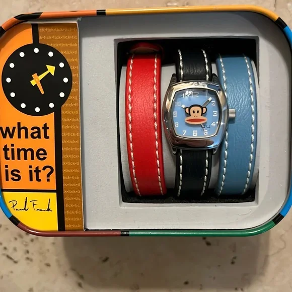 Paul Frank watch with Julius and interchangeable bands Vintage Paul Frank 2000 Tough Act Discontinued Limited  main image 4